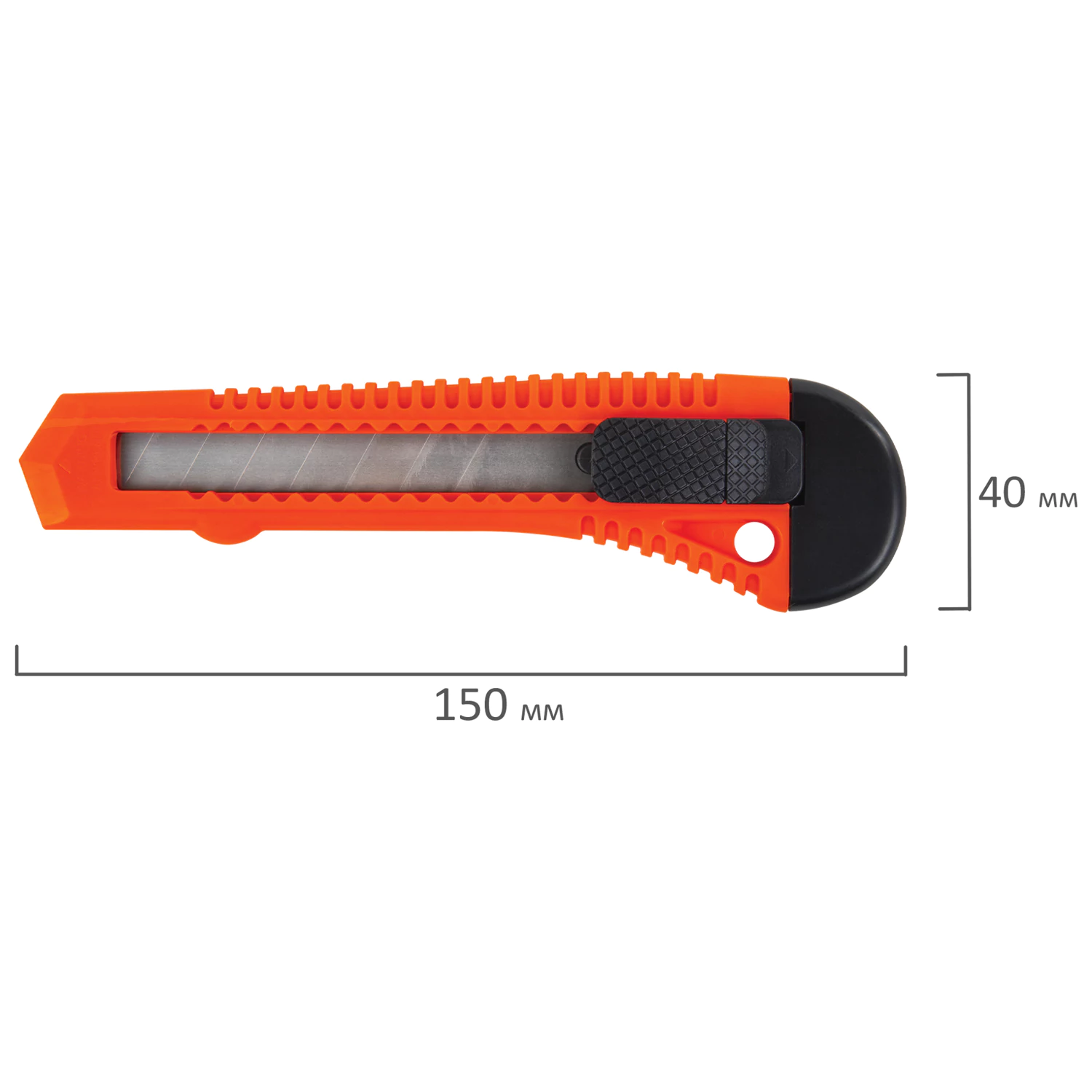 Нож канцелярский 18 мм STAFF Basic цвет ассорти